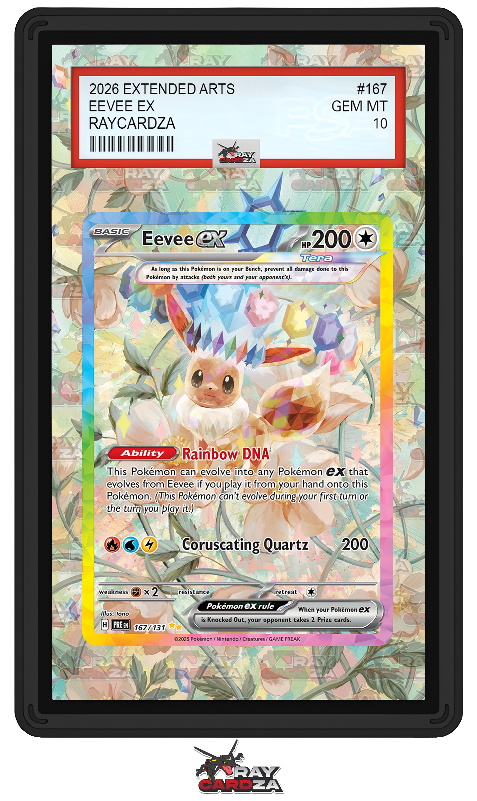 Eevee EX #167 EXTENDED ART Raycardza Eevee EX #167 EXTENDED ART Raycardza